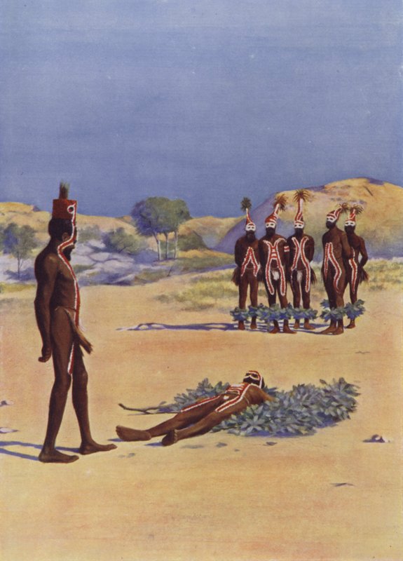 Scene fra en Corroboree af English School