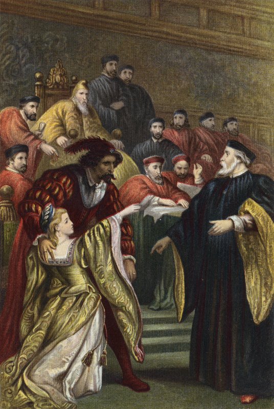 Shakespeare, Othello, 1. akt, scene 3 af English School