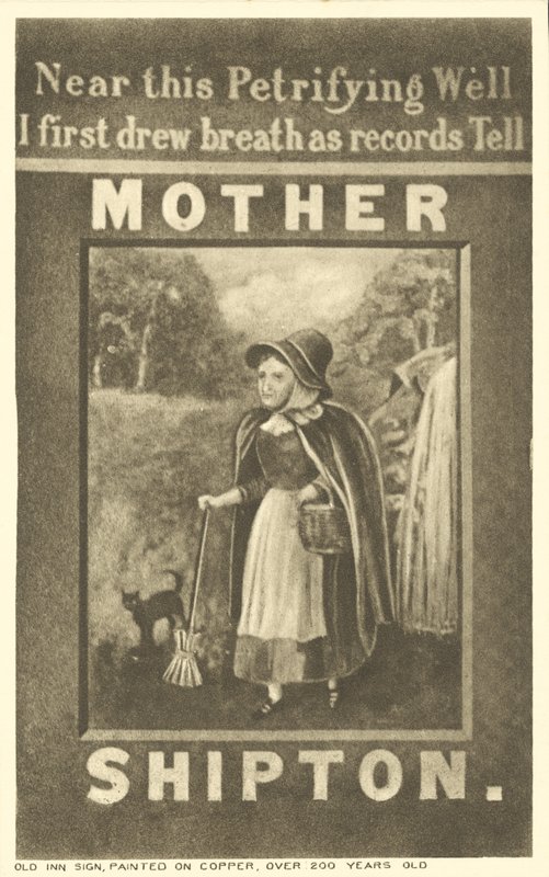 Skilt fra Mother Shipton Inn, Knaresborough, Yorkshire af English School