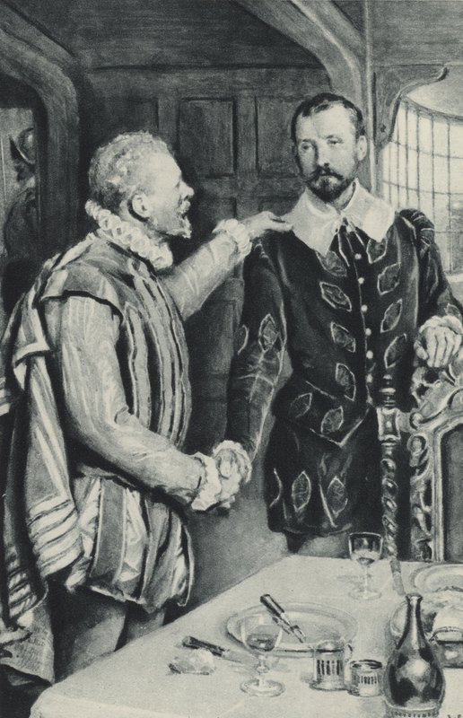 Sir Francis Drake sender sin ven ud for at dø - farvel til Sir Thomas Doughty af English School