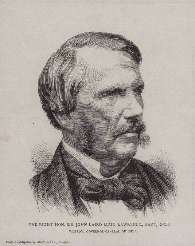 Sir John Laird Mair Lawrence, vicekonge og generalguvernør i Indien af English School