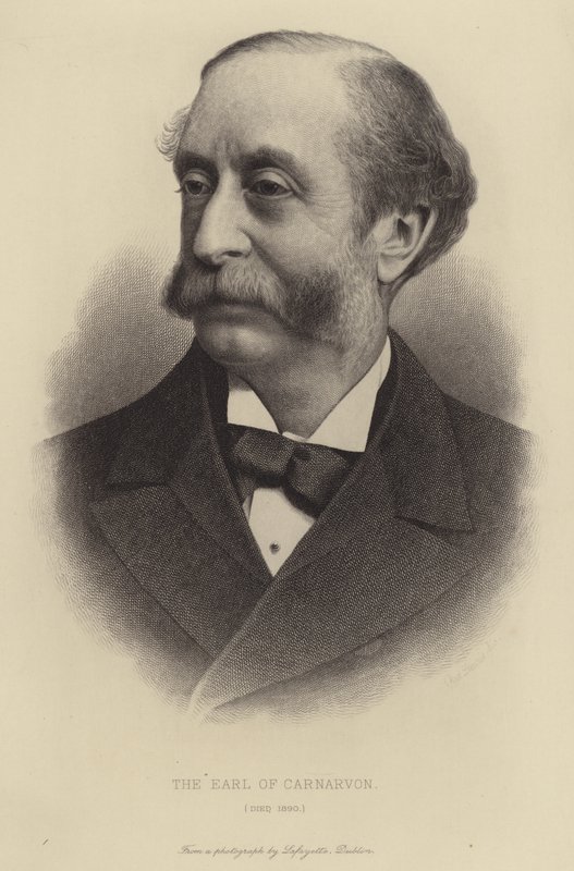 Jarlen af Carnarvon, død 1890 af English School