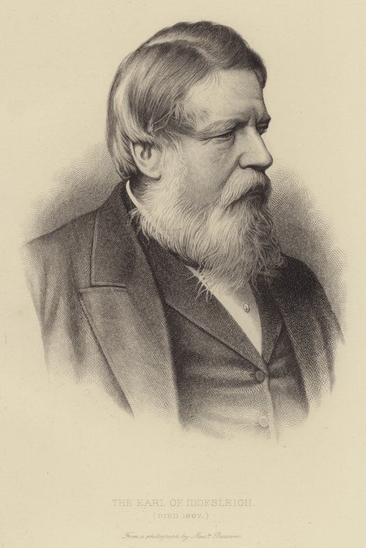 Jarlen af Iddesleigh, død 1887 af English School