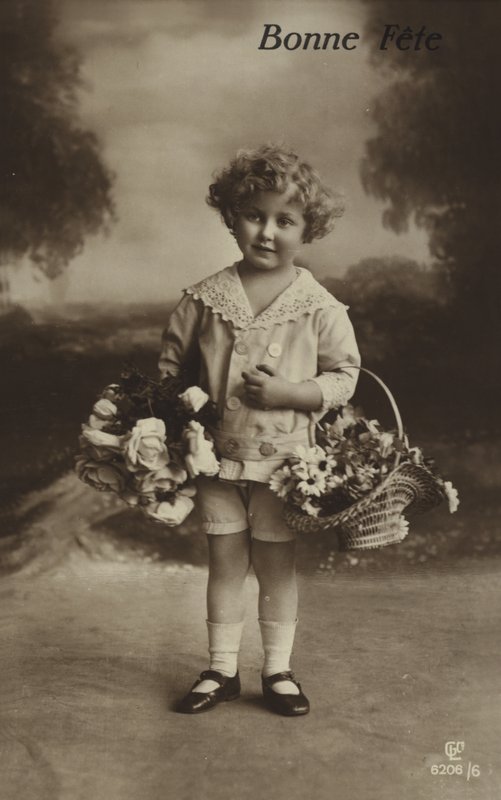 Fødselsdagskort med lille dreng af French Photographer