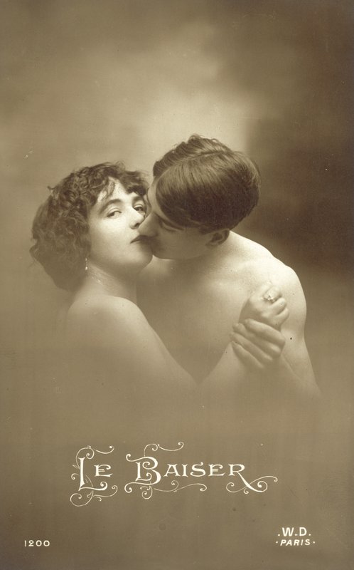 Le Baiser, Kiss, Kissing, Kissing af French Photographer
