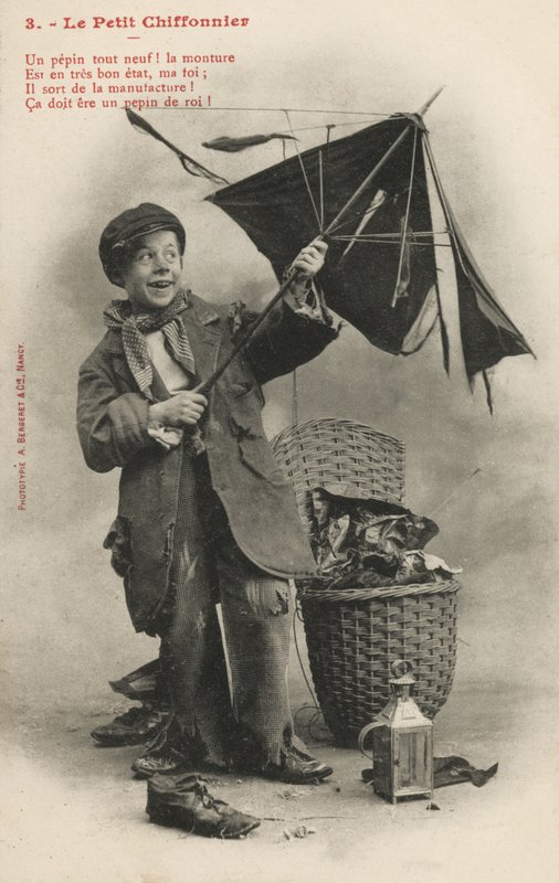 Den lille lump og knogle mand af French Photographer
