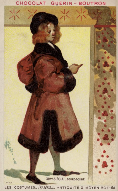 Borgerlig kostume, 1300-tallet af French School