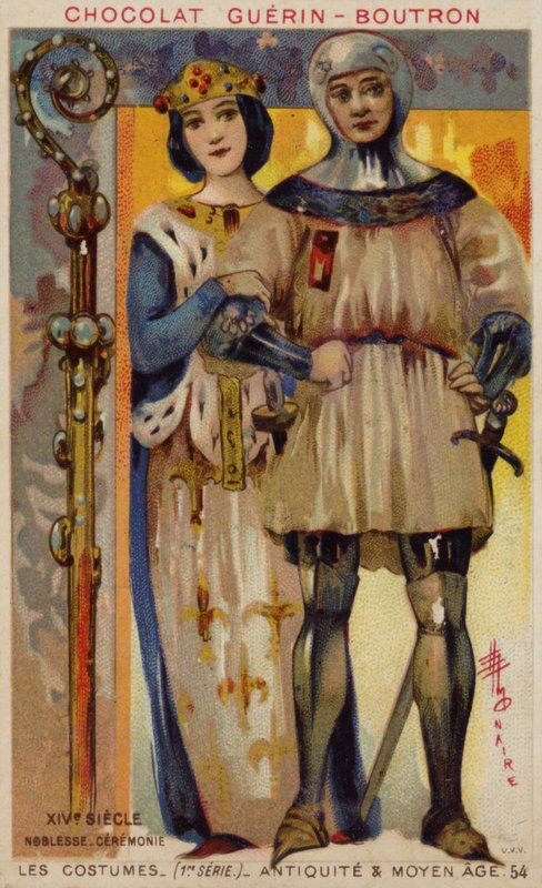 Adelens ceremonielle kostume, 1300-tallet af French School