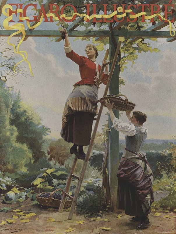 Forside af Le Figaro Illustre, oktober 1891 af French School