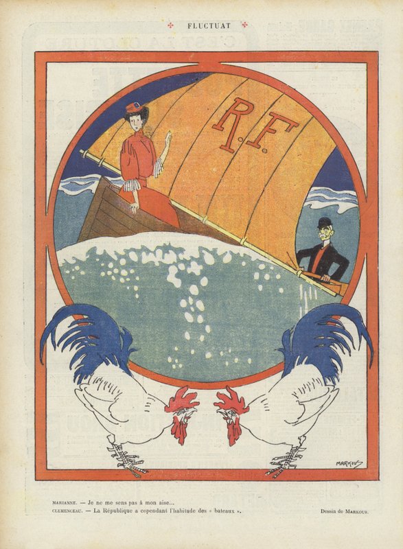 Svinge. Illustration til Le Rire af French School
