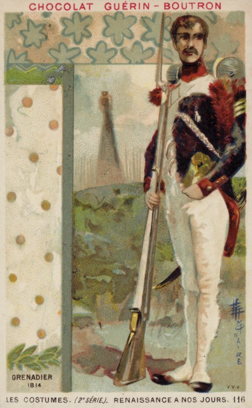 Fransk grenader, 1814 af French School
