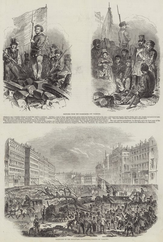Den franske revolution i 1848 af French School