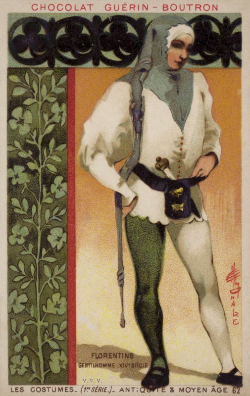 Gentleman of Florence, 14. århundrede af French School