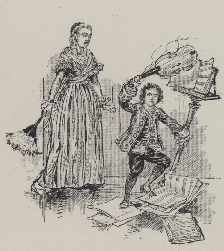 Den tyske komponist Ludwig van Beethoven som barn af French School