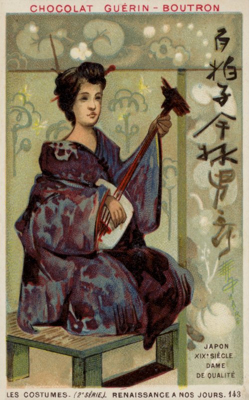 Japansk gentlewoman, 1800-tallet af French School
