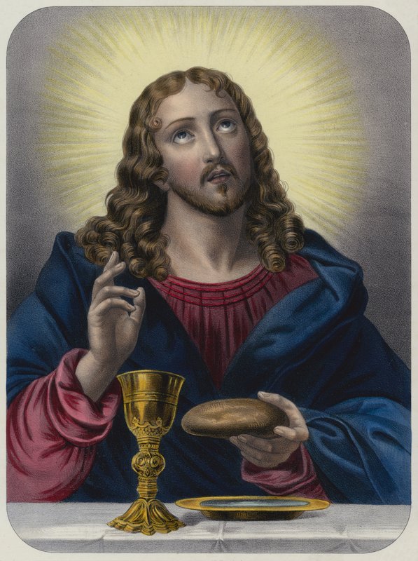 Jesus Kristus og det hellige sakramente af French School