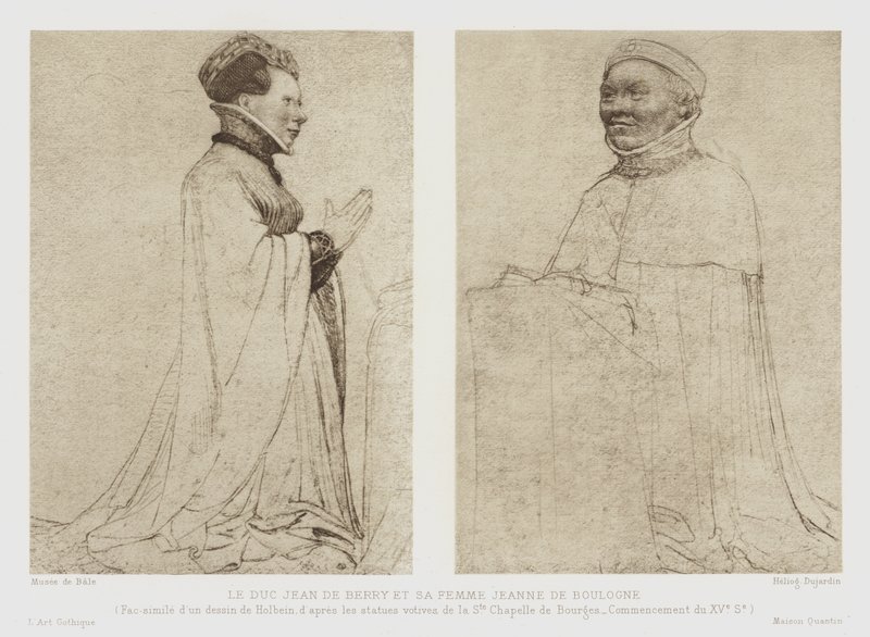 John, hertug af Berry, og hans kone Jeanne af Boulogne, 15. århundrede af French School