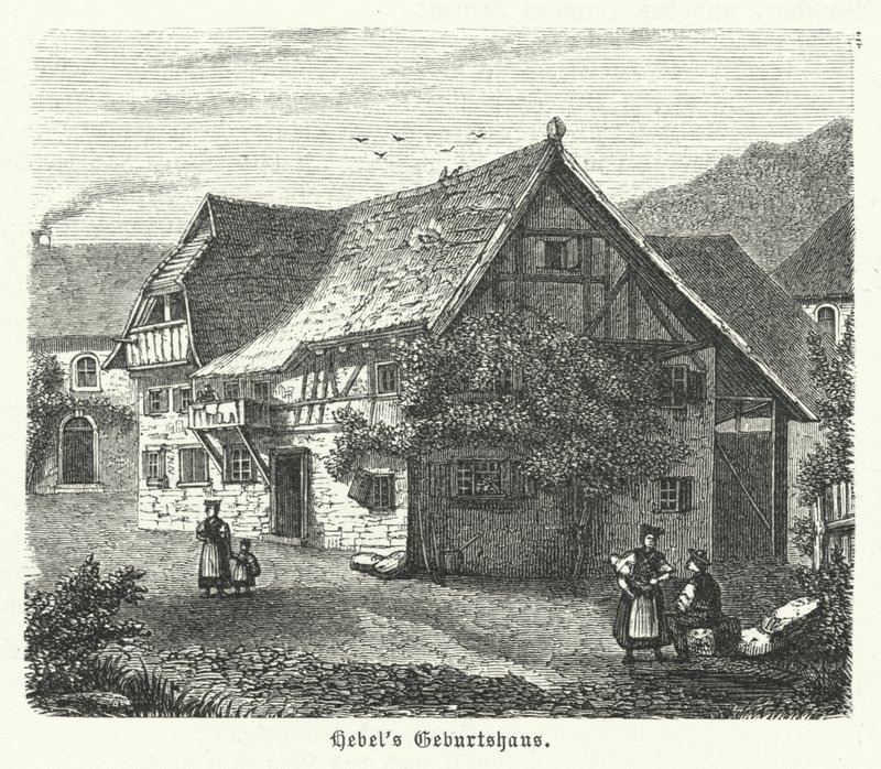 Fødested for den tyske digter Johann Peter Hebel, Basel af German School