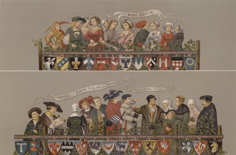 Dansen af de adelige mænd og kvinder i Augsburg i 1520 af German School