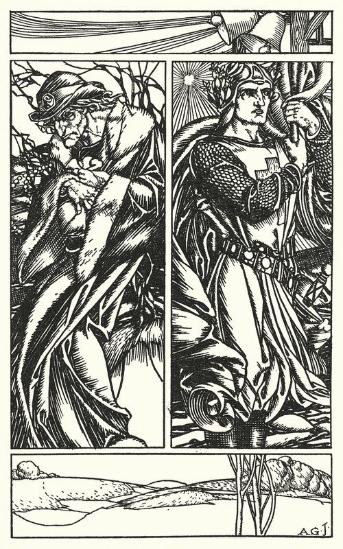 Illustration til Tennysons In Memoriam (kobberstik) af A. Garth Jones
