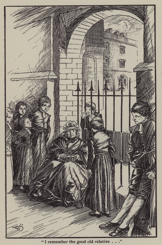 Illustration til The Essays of Elia af Charles Lamb (litho) af A. Garth Jones