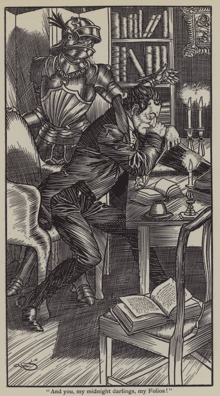 Illustration til The Essays of Elia af Charles Lamb (litho) af A. Garth Jones
