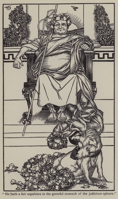 Illustration til The Essays of Elia af Charles Lamb (litho) af A. Garth Jones