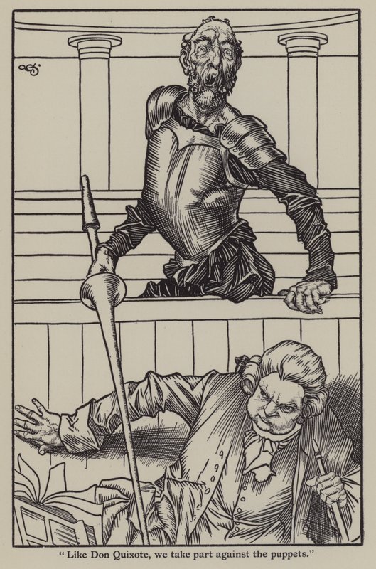 Illustration til The Essays of Elia af Charles Lamb (litho) af A. Garth Jones
