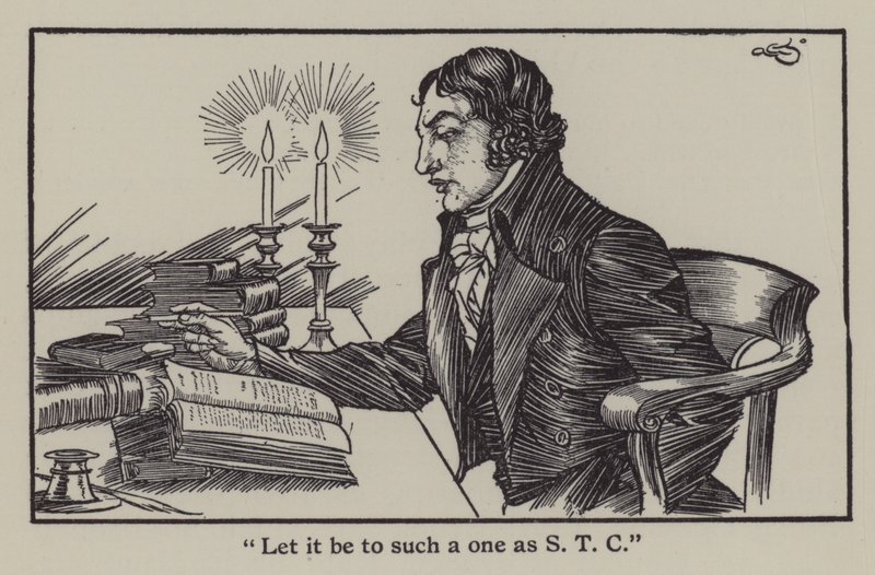 Illustration til The Essays of Elia af Charles Lamb (litho) af A. Garth Jones