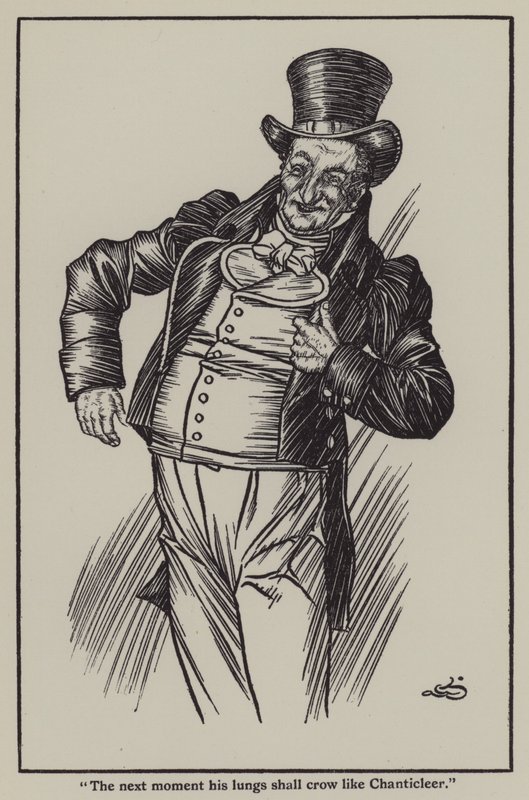 Illustration til The Essays of Elia af Charles Lamb (litho) af A. Garth Jones