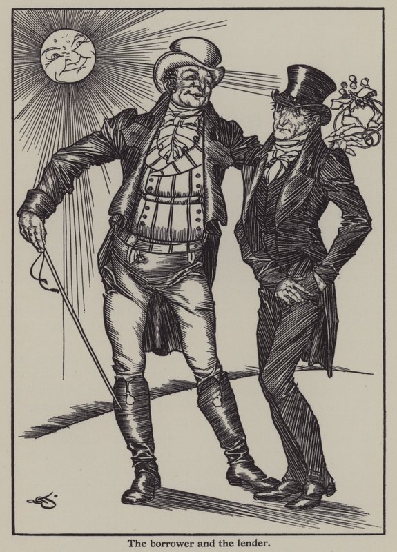 Illustration til The Essays of Elia af Charles Lamb (litho) af A. Garth Jones