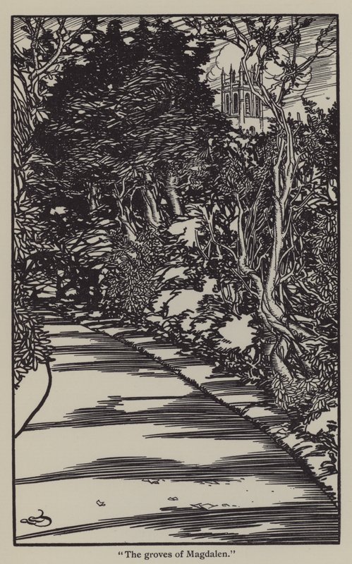 Illustration til The Essays of Elia af Charles Lamb (litho) af A. Garth Jones