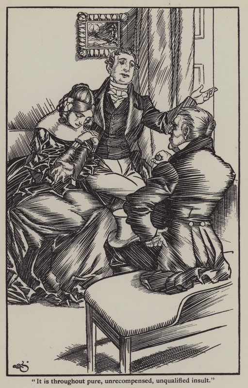 Illustration til The Essays of Elia af Charles Lamb (litho) af A. Garth Jones