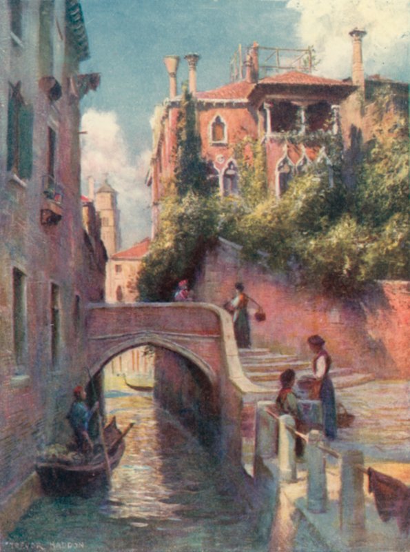 Bagsiden af Palazzo Dario af A. Trevor Haddon