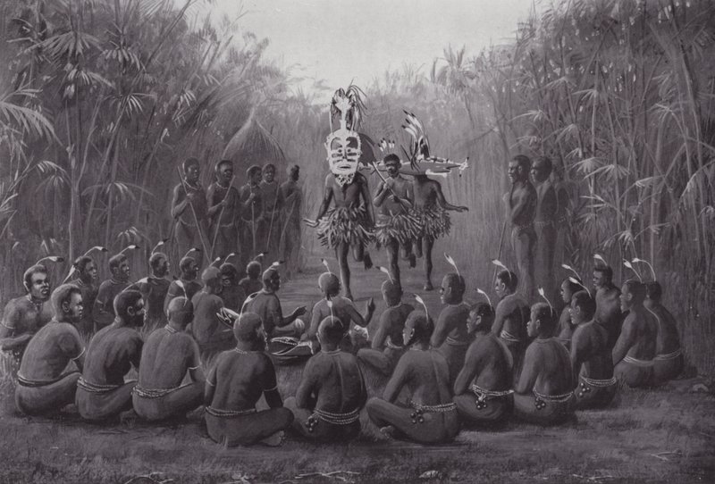 Indvielsesceremoni i Torres Straits af A. Trevor Haddon