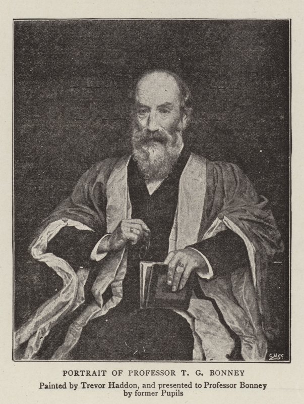 Portræt af professor T G Bonney af A. Trevor Haddon
