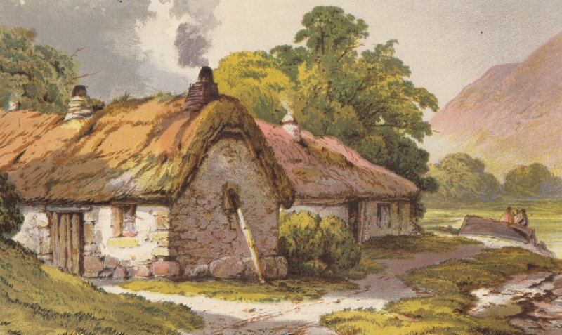 Ved Luss, på Loch Lomond (chromolitho) af Aaron Edwin Penley