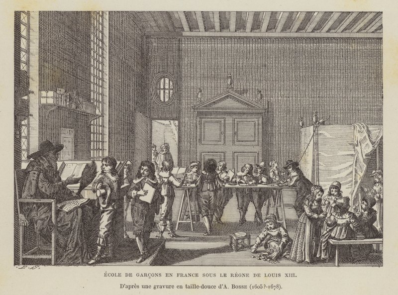 Fransk drengeskole under Ludvig XIII