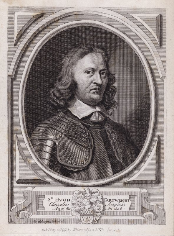 Sir Hugh Cartwright, engelsk royalistisk soldat fra borgerkrigen (gravering) af Abraham Jansz. van Diepenbeeck