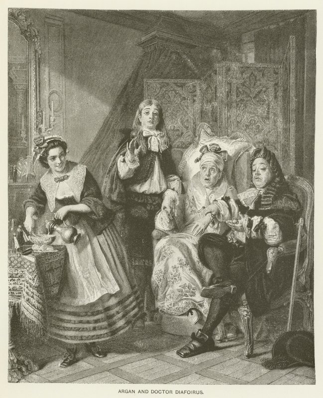 Argan og Doktor Diafoirus af Abraham Solomon