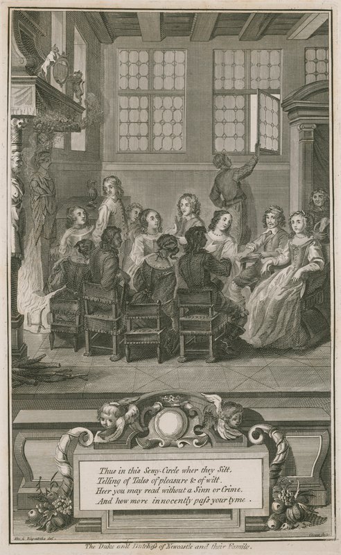 Hertugen og hertuginden af Newcastle og deres familie af Abraham van Diepenbeeck