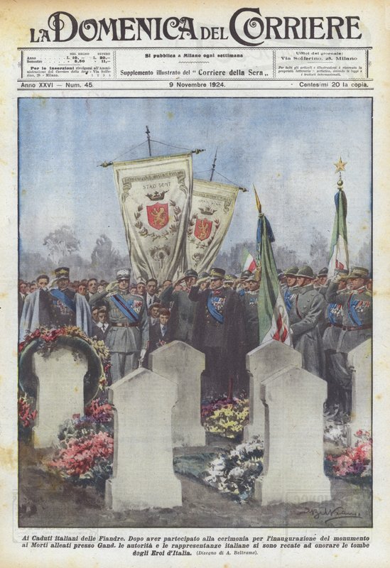 Til de italienske faldne i Flandern af Achille Beltrame