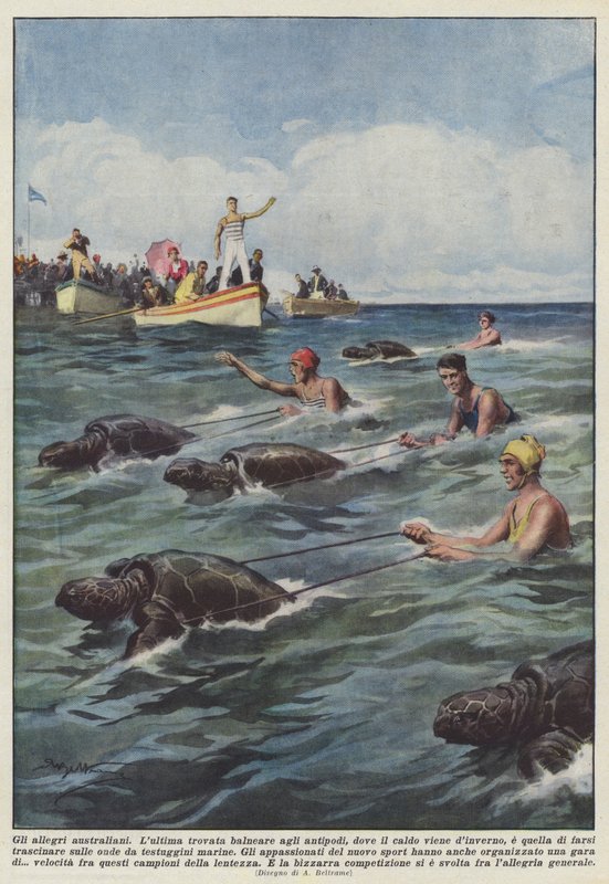 De muntre australiere af Achille Beltrame