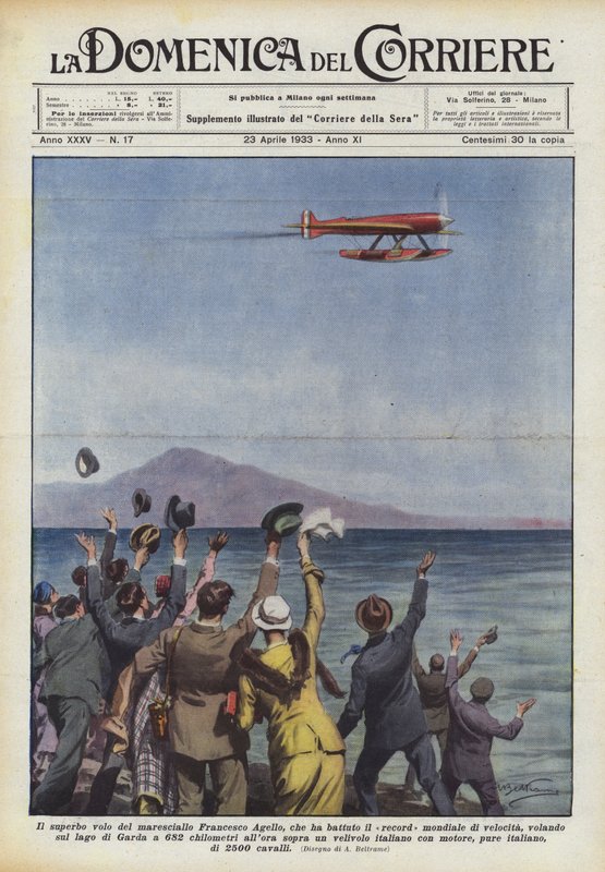 Marshal Francesco Agellos fremragende flyvning, der slog verdens hastighedsrekord? af Achille Beltrame
