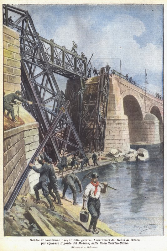Mens tegnene på krig er slettet af Achille Beltrame