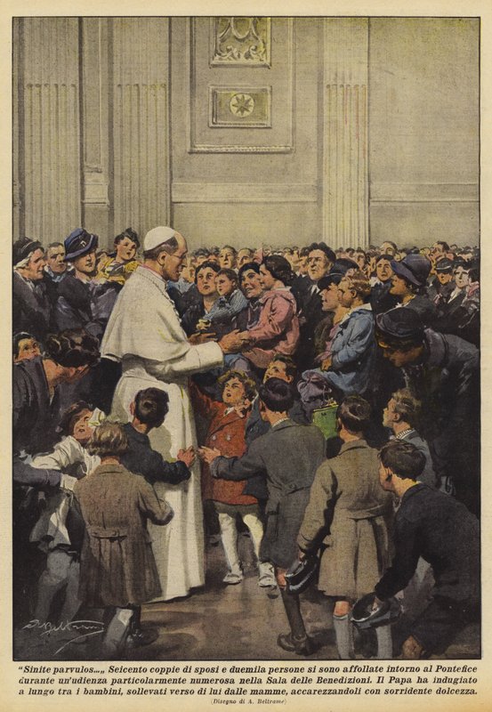 Sinite parvulos af Achille Beltrame