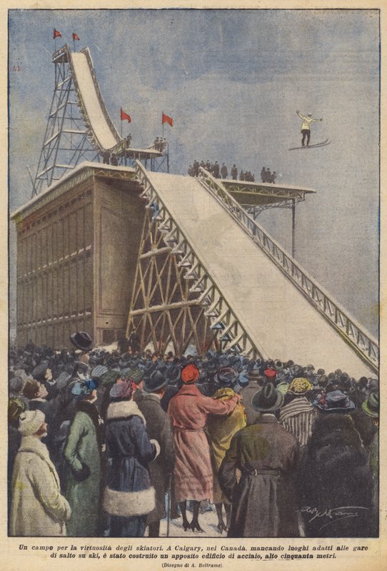 Et felt for skiløbernes virtuositet af Achille Beltrame