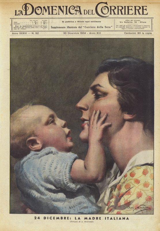24. december Den italienske mor af Achille Beltrame