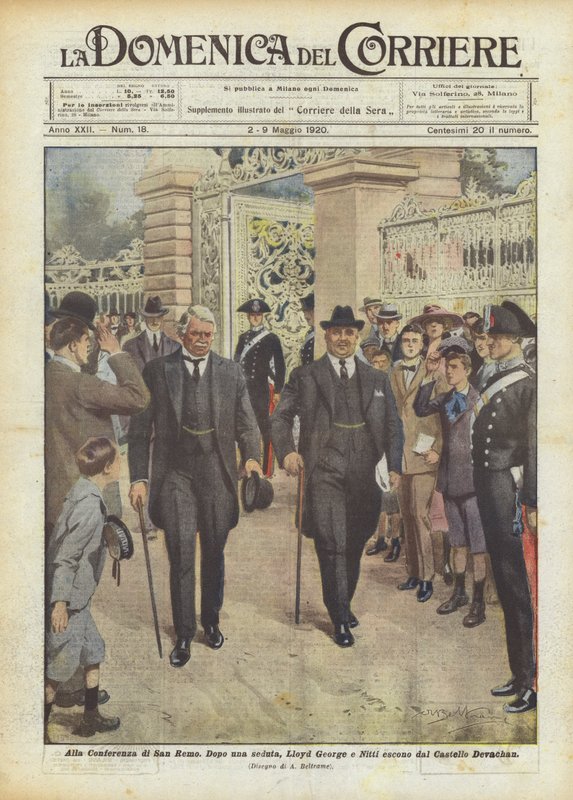 På San Remo-konferencen af Achille Beltrame