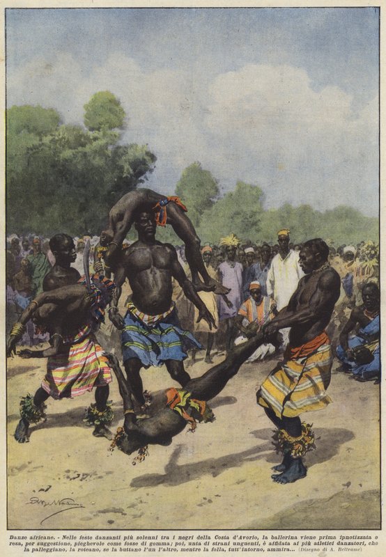 afrikanske danse af Achille Beltrame